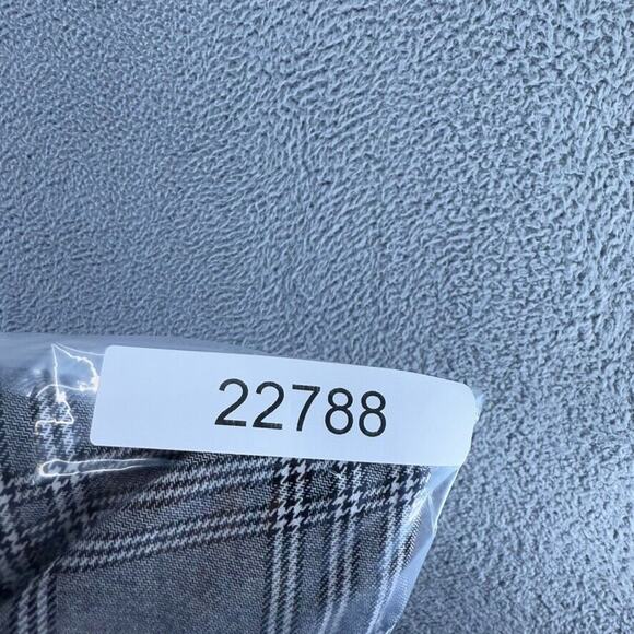 Pacsun Dress Pants Men's medium Gray Black Houndstooth Elastic Waist Casual Flat - Picture 11 of 11